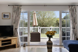 Living area to deck- click for photo gallery